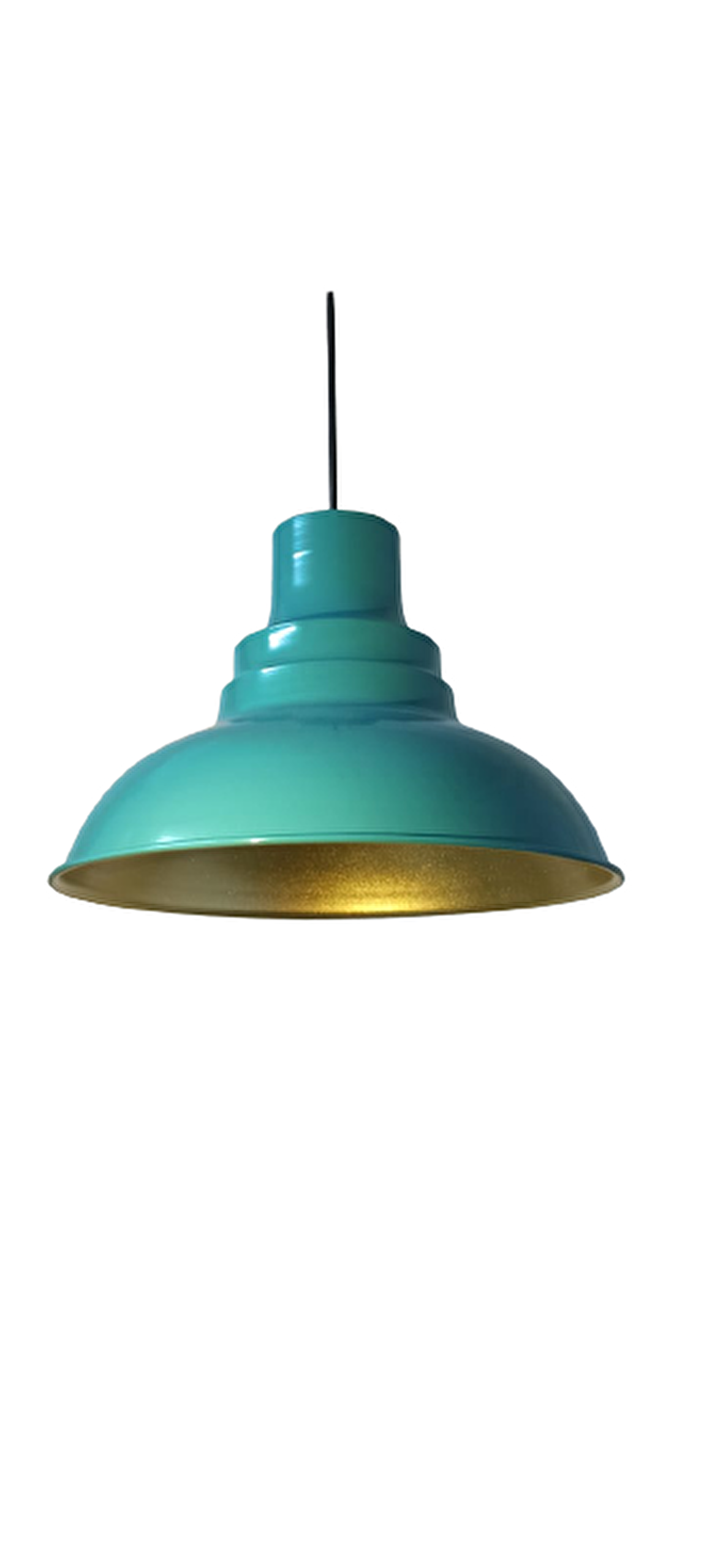 Rys Retro Metal Turkuaz Mavi Dekoratif Rustik Metal Sarkıt Avize Çap:30 cm