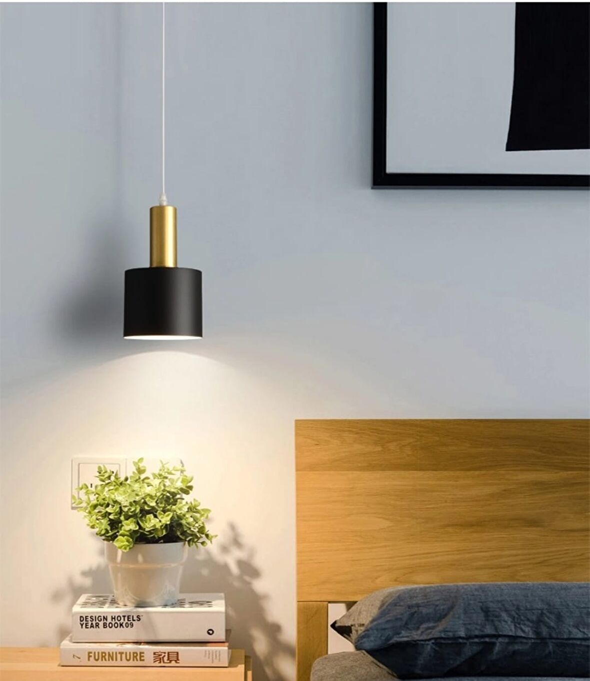 Rys Retro Metal Siyah Dekoratif Rustik Kafe Mutfak Sarkıt Avize çap 20 cm