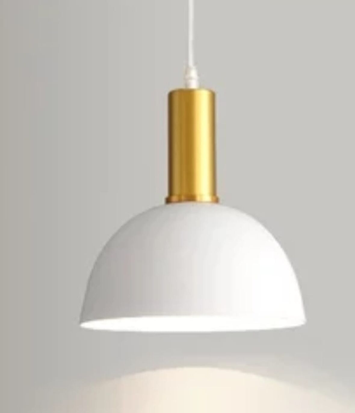 Rys Retro Metal Beyaz Dekoratif Rustik Kafe Mutfak Sarkıt Avize çap 30 cm