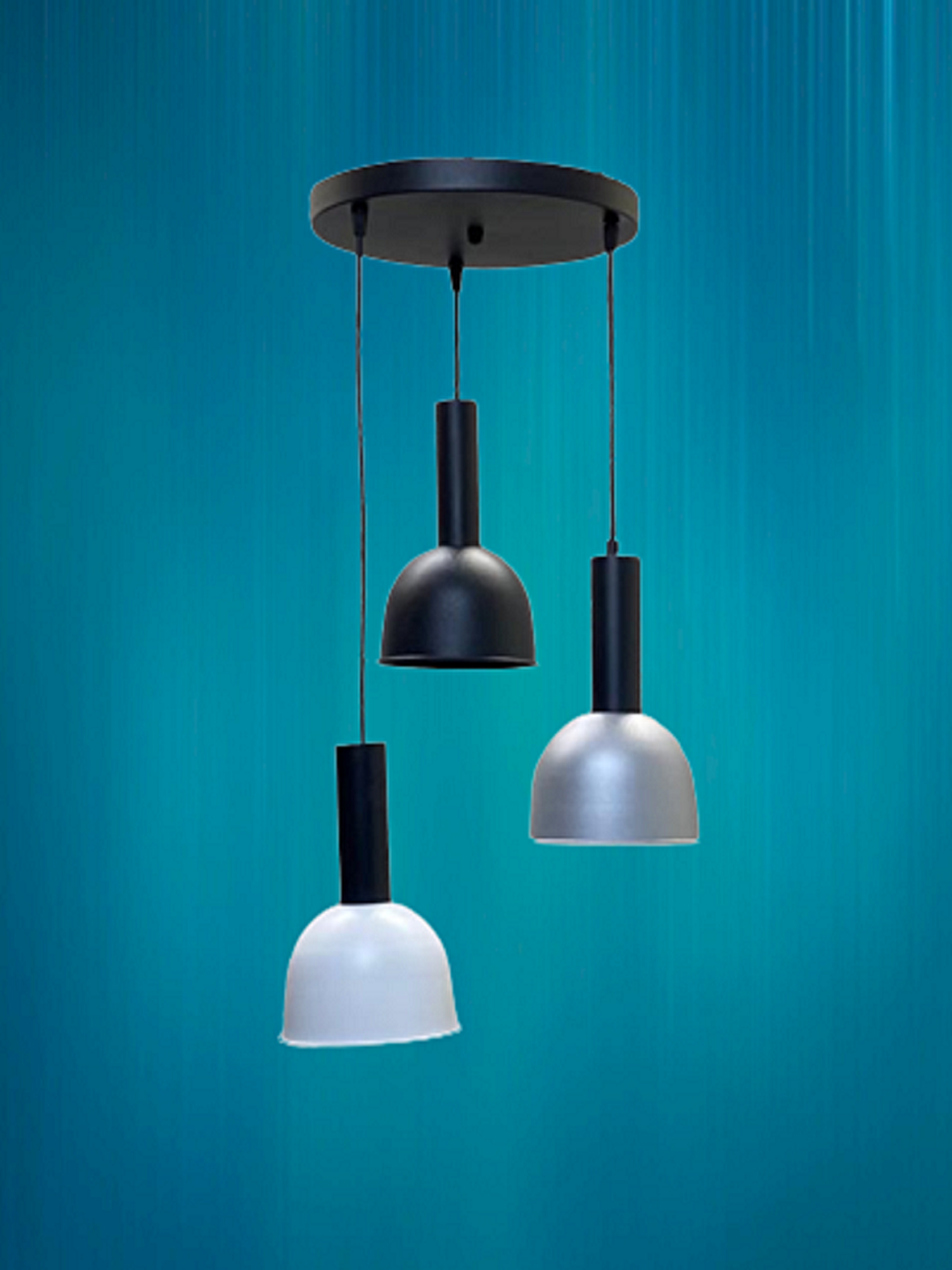 Rsylight Lizie Retro Metal Dekoratif 3 lü Modern rustik Sarkıt Avize Çap:30 cm