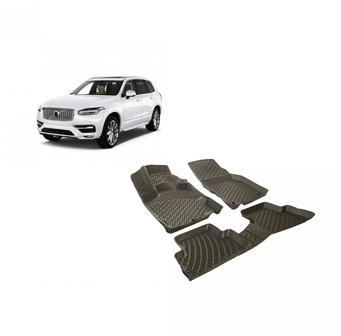 Volvo XC-90 3D Havuzlu Paspas 2015-Sonrası