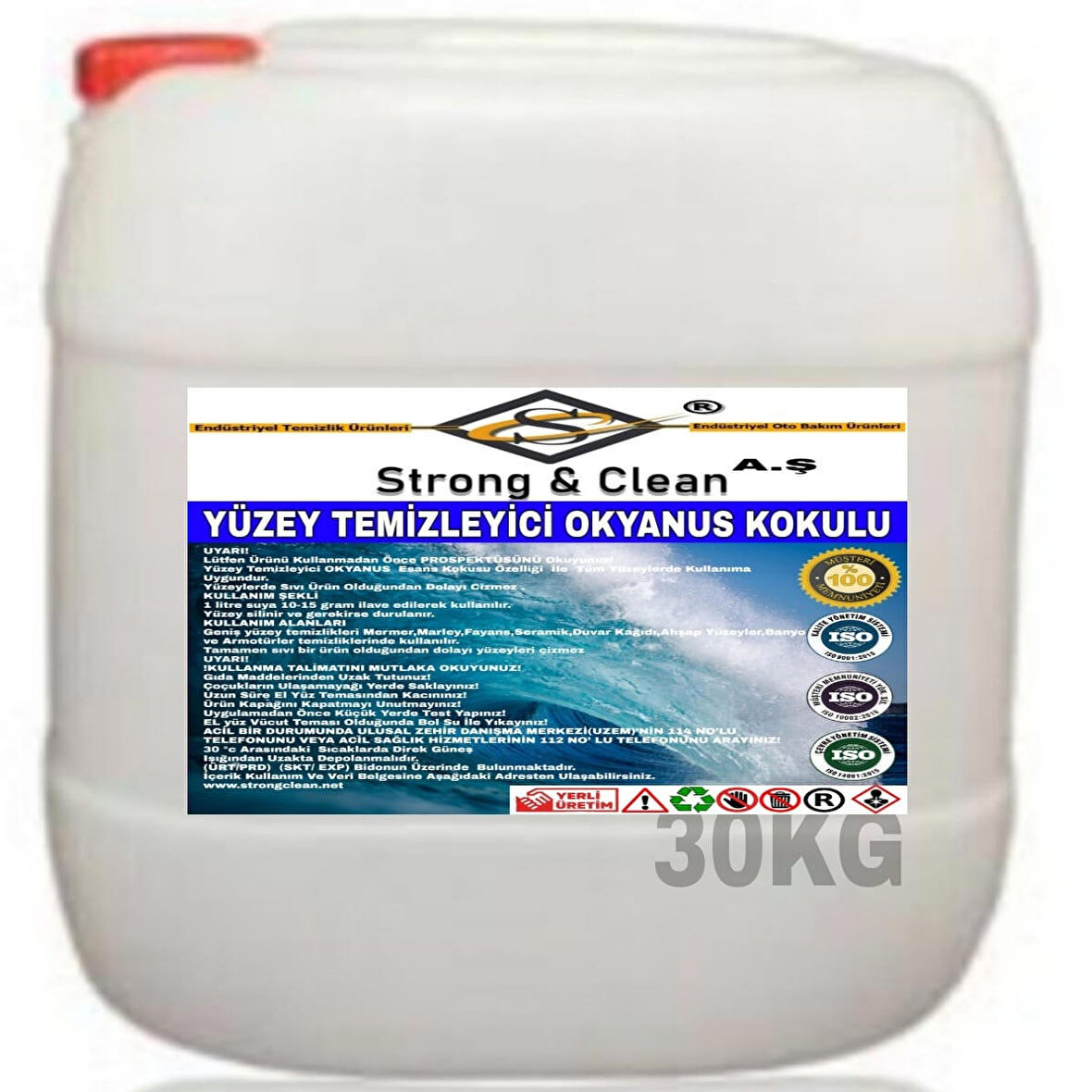 Yüzey Temizleyici Okyanus Kokulu 30 Kg