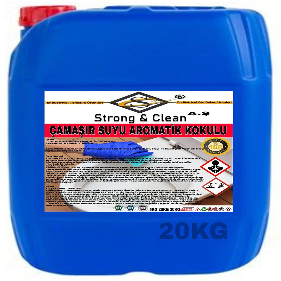 Çamaşır Suyu Aromatik Kokulu 20 Kg