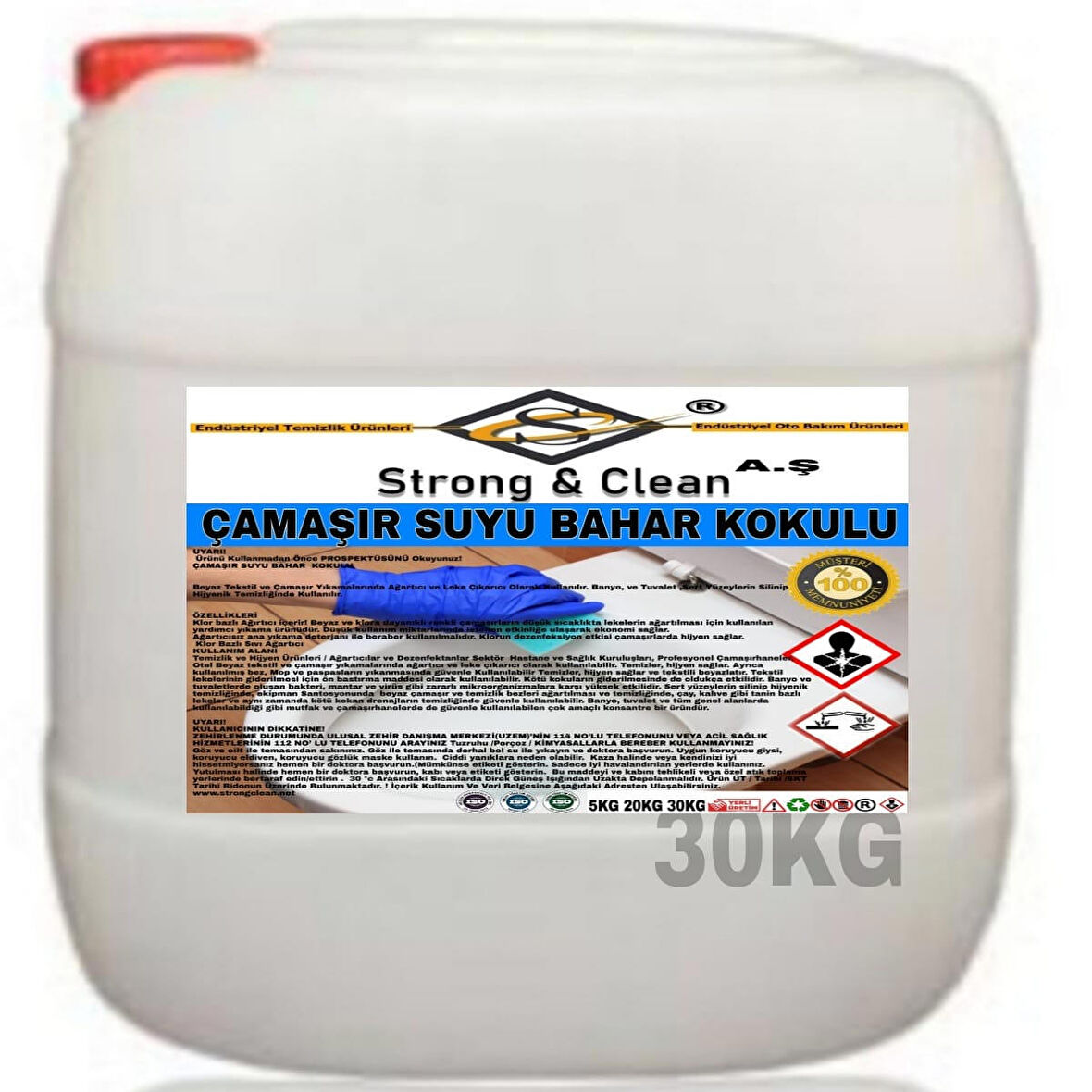 Çamaşır Suyu Bahar Kokulu 30 Kg