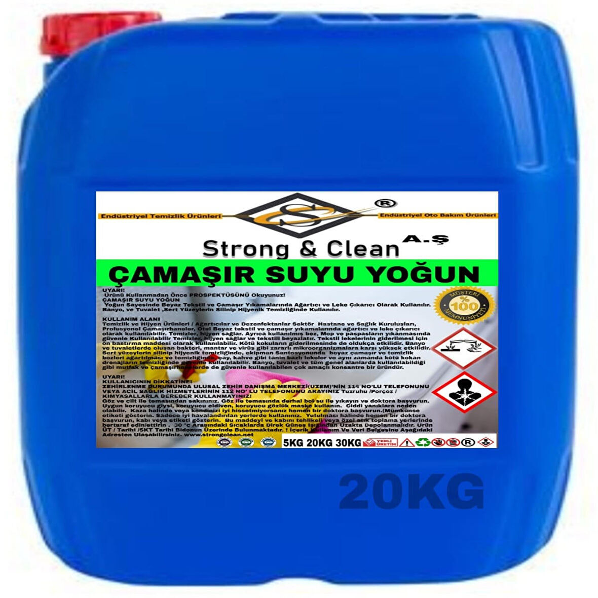 Çamaşır Suyu Ultra Yoğun 20 Kg