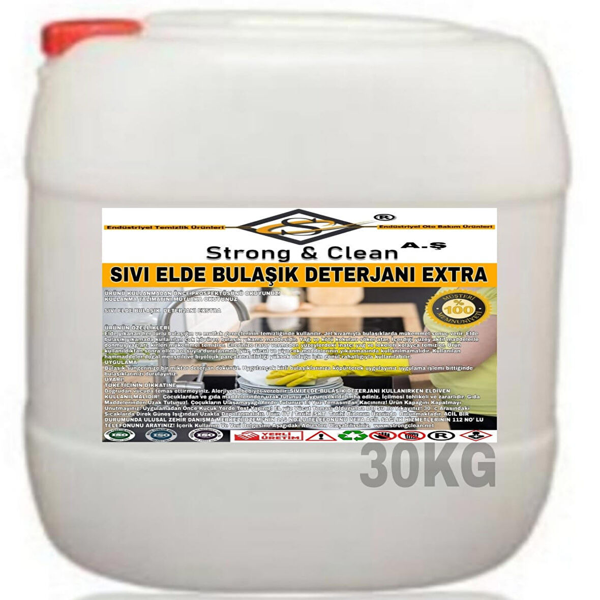 Extra 30 kg Elde Yıkama Deterjanı