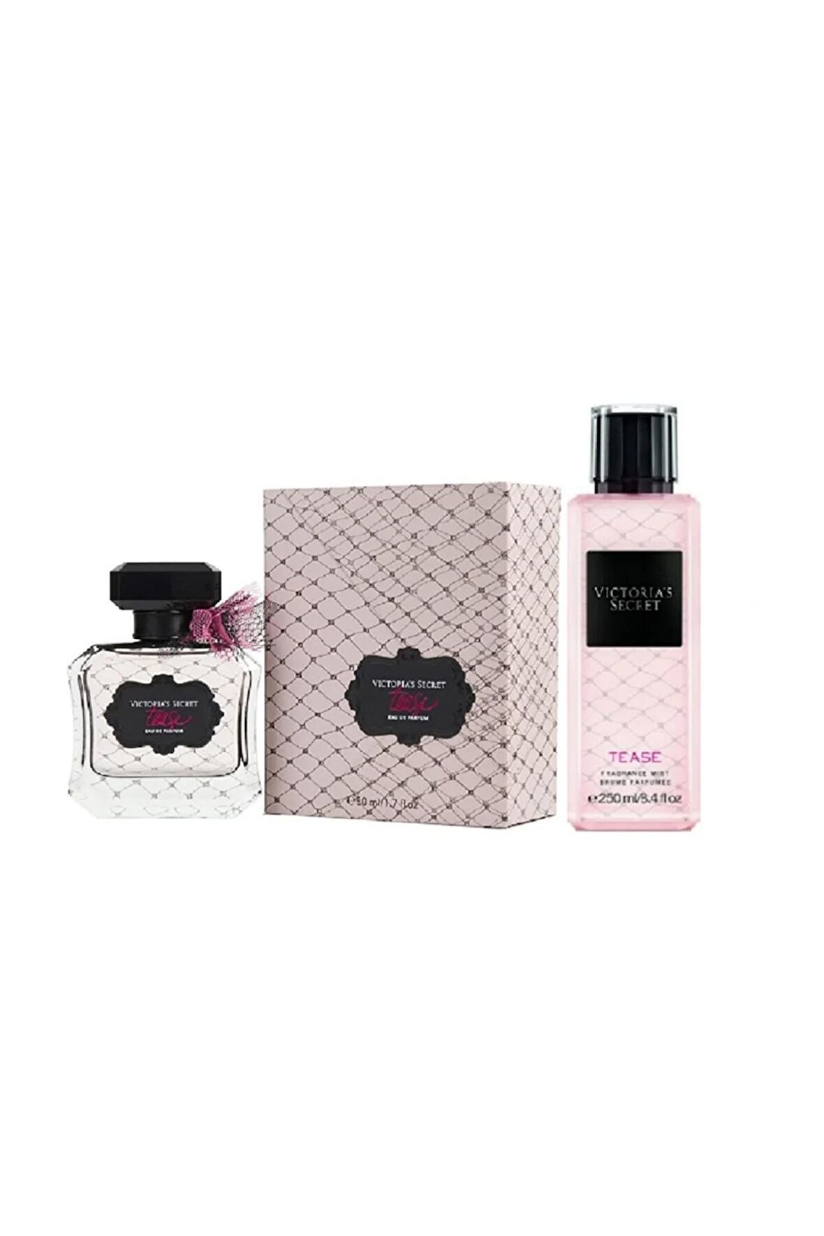 Tease New Collection Edp 50 Ml Kadın Parfüm 250ml Vücut Spreyi 2li  Kadın Parfüm Seti s1667545124310