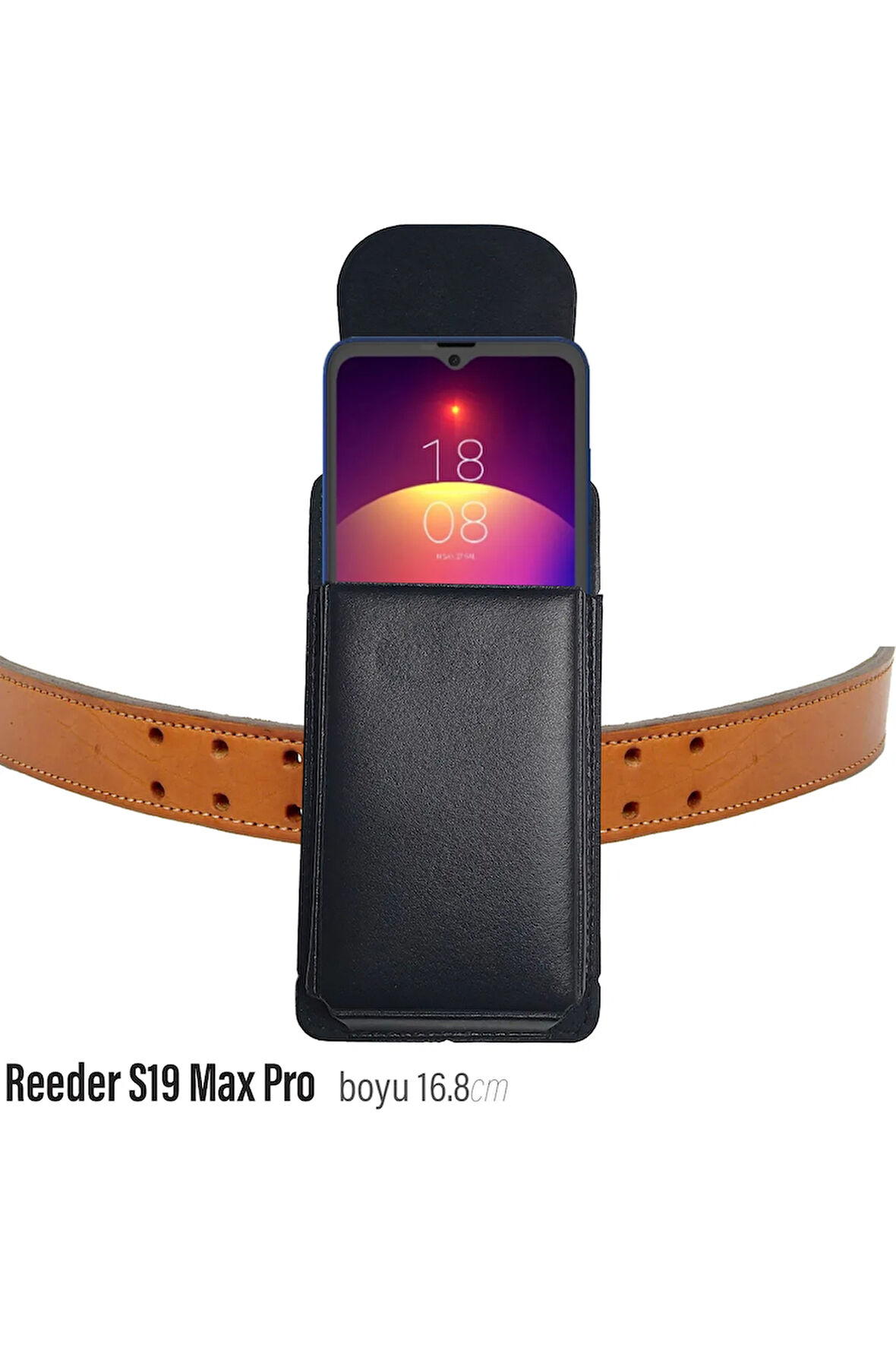 Reeder S19 Max PRO Kılıf  Kemer Kılıfı Bele Takılan Çanta Kılıf