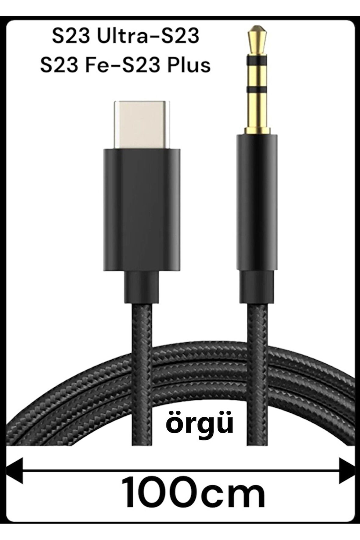 Samsung Galaxy S23 Ultra S23 S23 Plus S23 Fe Aux Kablo Type C Aux Kablo Tak Çalıştır Dac Çipli