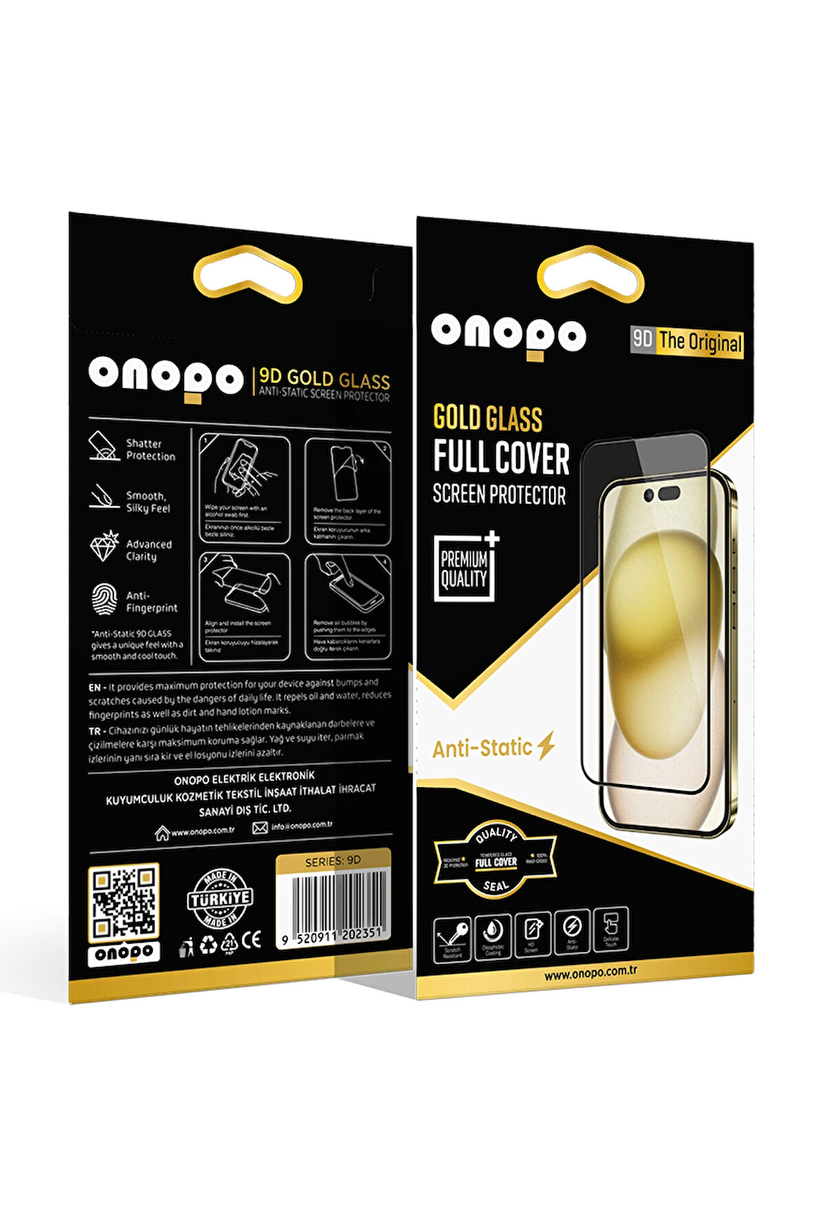 Onopo Samsung S24 Ultra Anti Static 9D Tam Ekran Cam Ekran Koruyucu