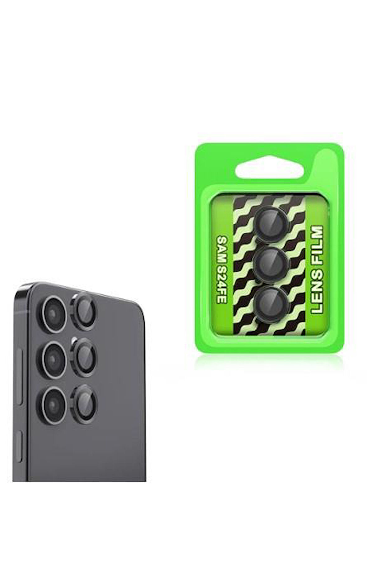 Samsung Galaxy S24 FE İle Uyumlu Renkli Lens Koruyucu
