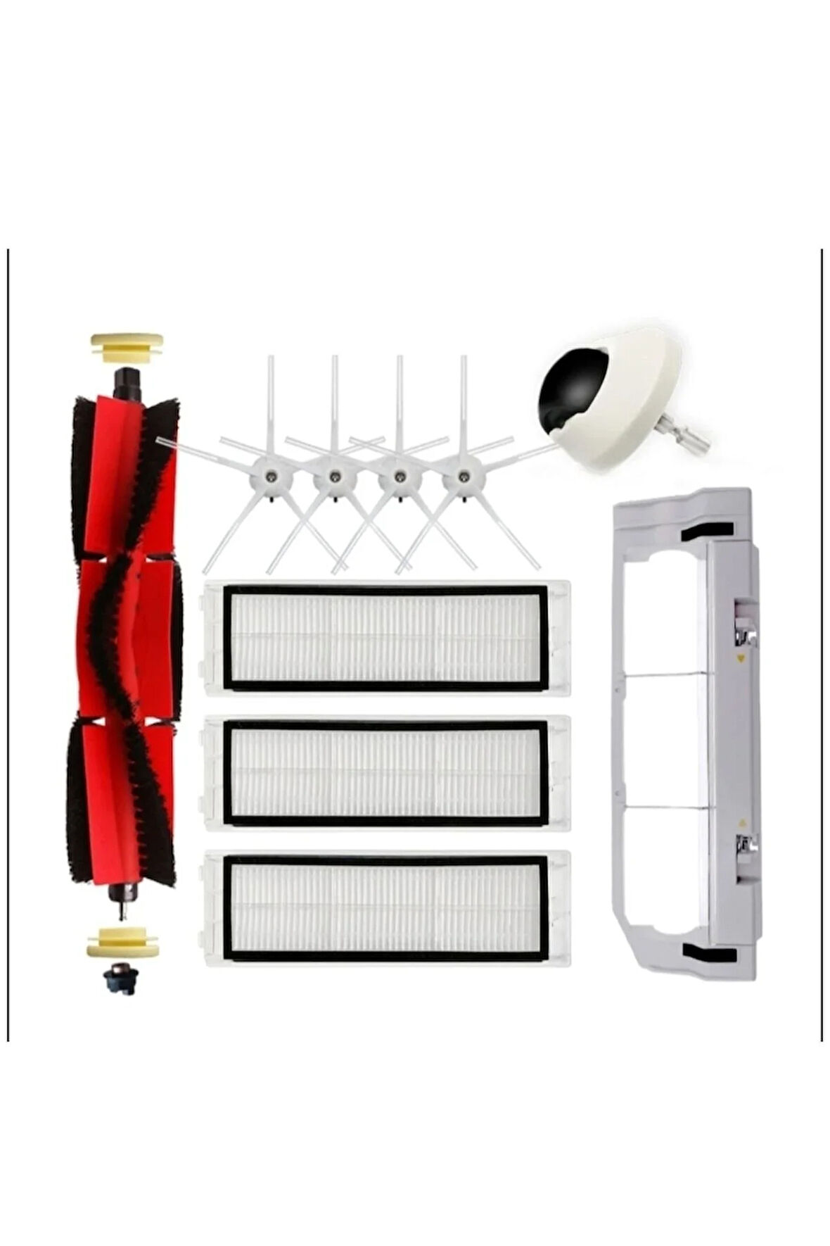 ROBOROCK S5 max S6 pure S6 maxv Sdjqr02rr uyumlu filtre fırça tekerlek fırça kapağı