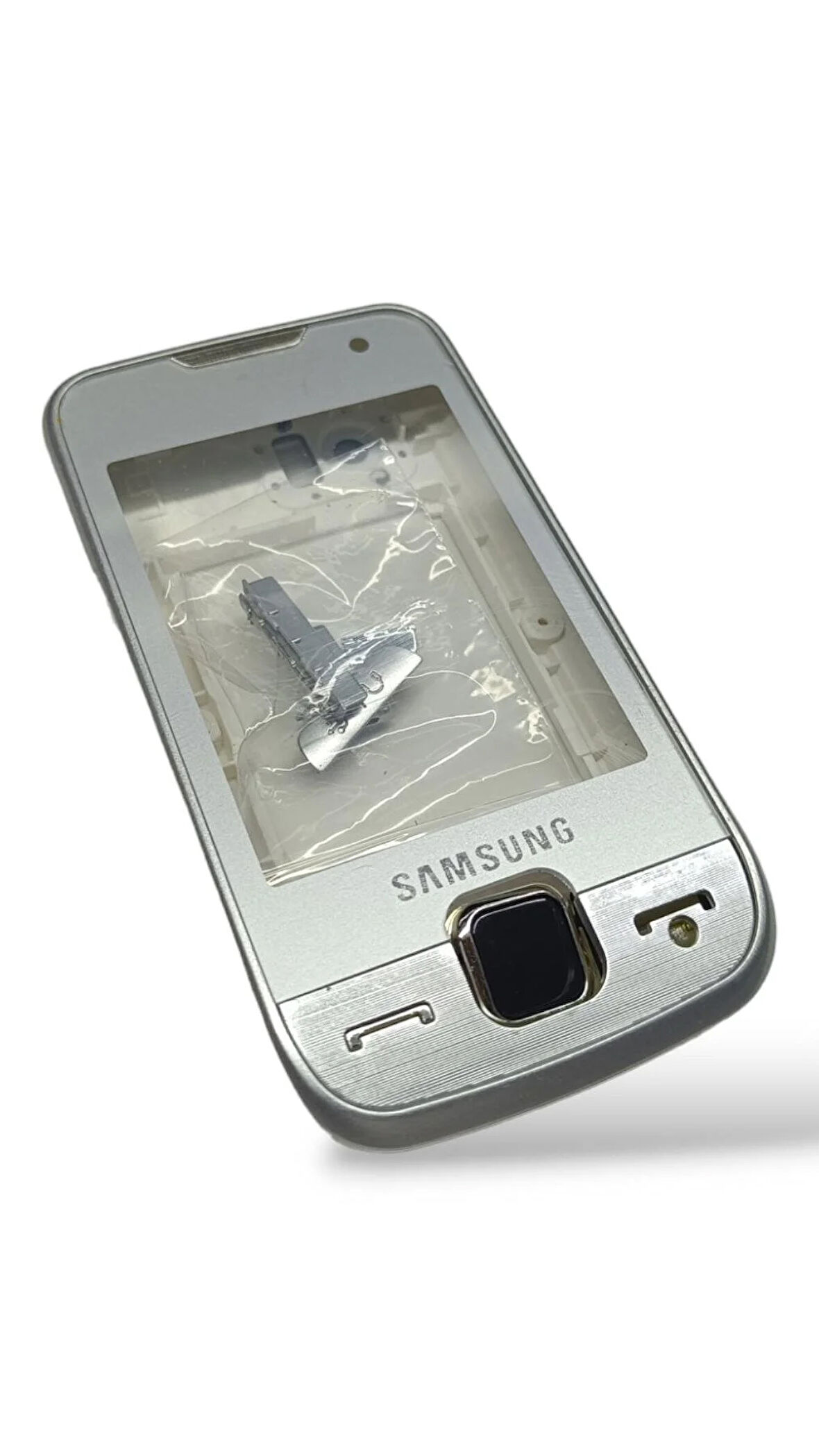 Samsung S5600 Kasa Samsung S5600 Uyumlu Beyaz Renk Orta Kasa Ön Arka Kapak Tuş Takımı