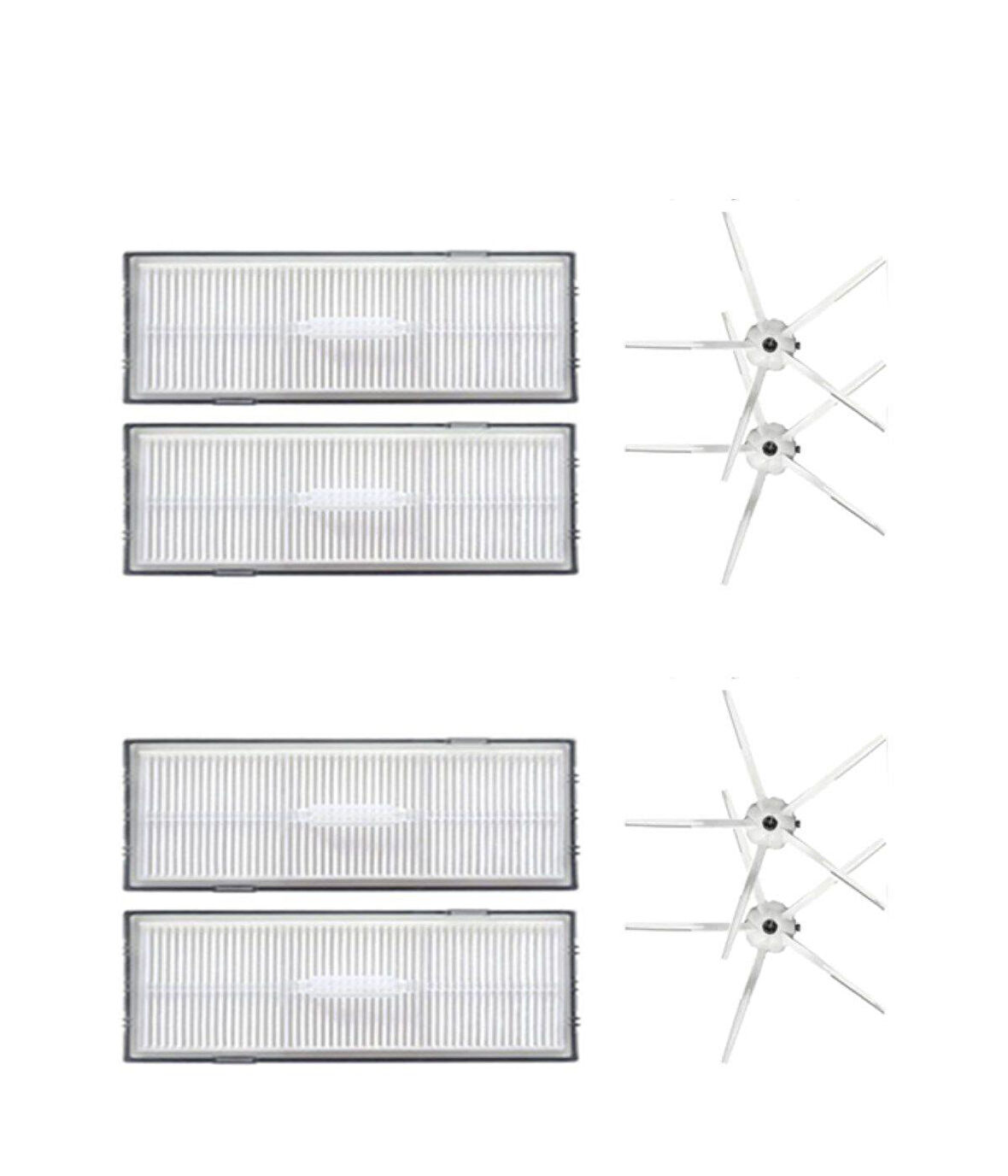 Roborock S7 Beyaz Uyumlu Yedek Hepa Filtre ve Yan Fırça-8 Parça