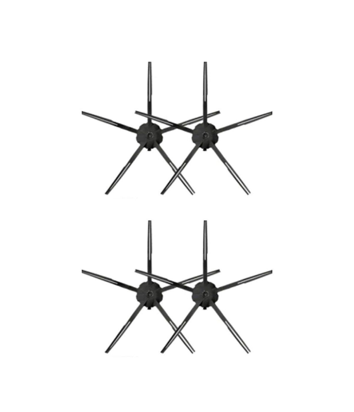 Roborock S7 Siyah Uyumlu Yedek Yan Fırça-4 Adet