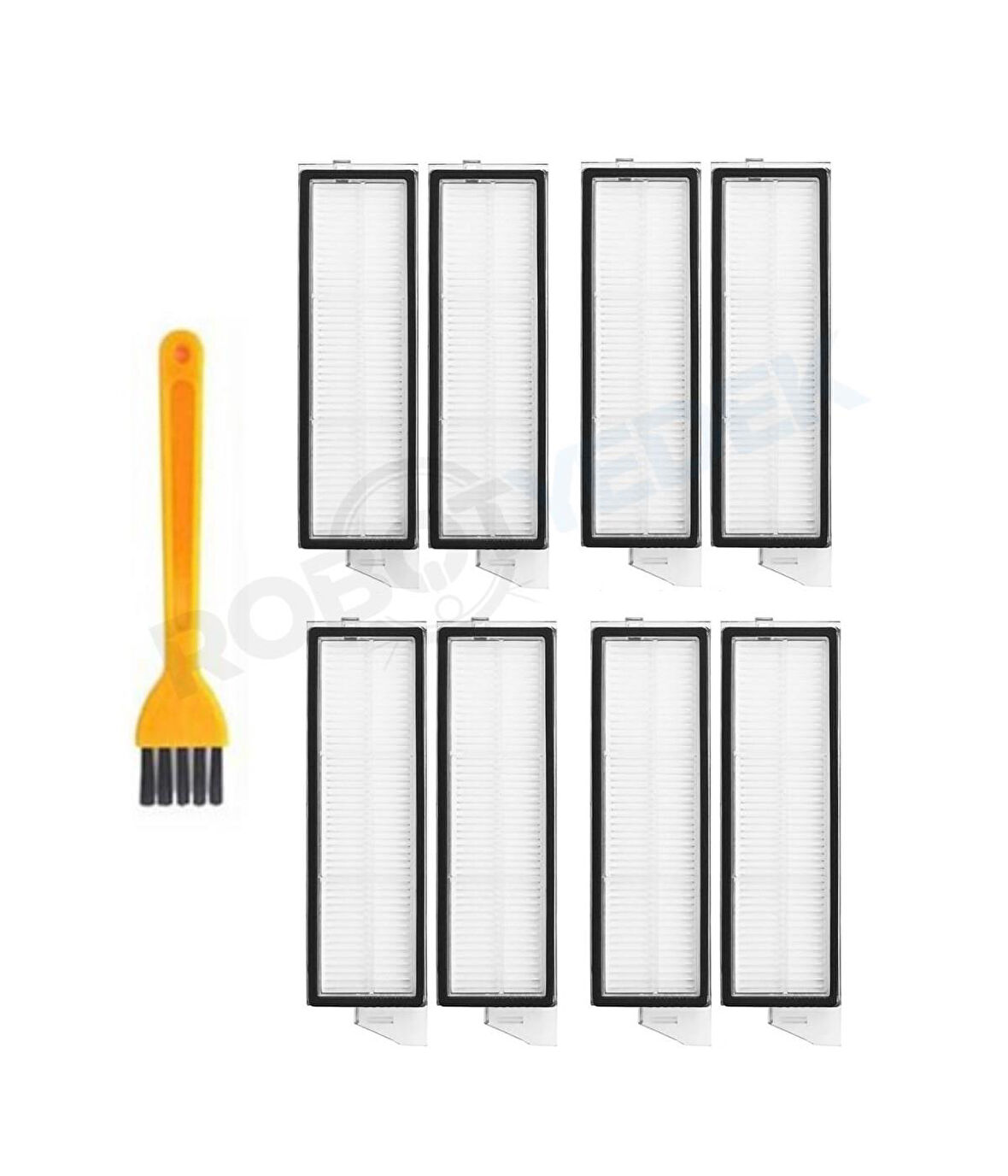 Roborock S8 MaxV Ultra Uyumlu Yedek Hepa Filtre ve Temizleme Fırçası-9 Parça
