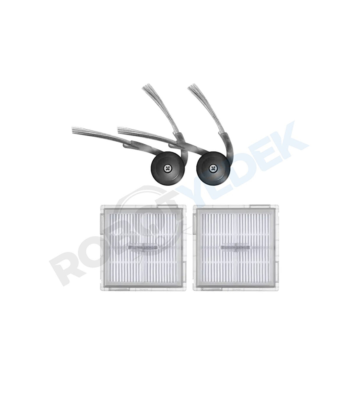 Roborock S8 Pro (Ultra Değil!) Uyumlu Hepa Filtre ve Yan Fırça-4 Parça