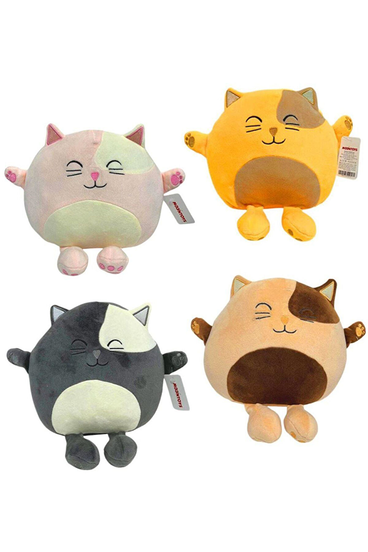 Seçtim Aldım Pelüş Yastık Tombik Kedi 35 Cm