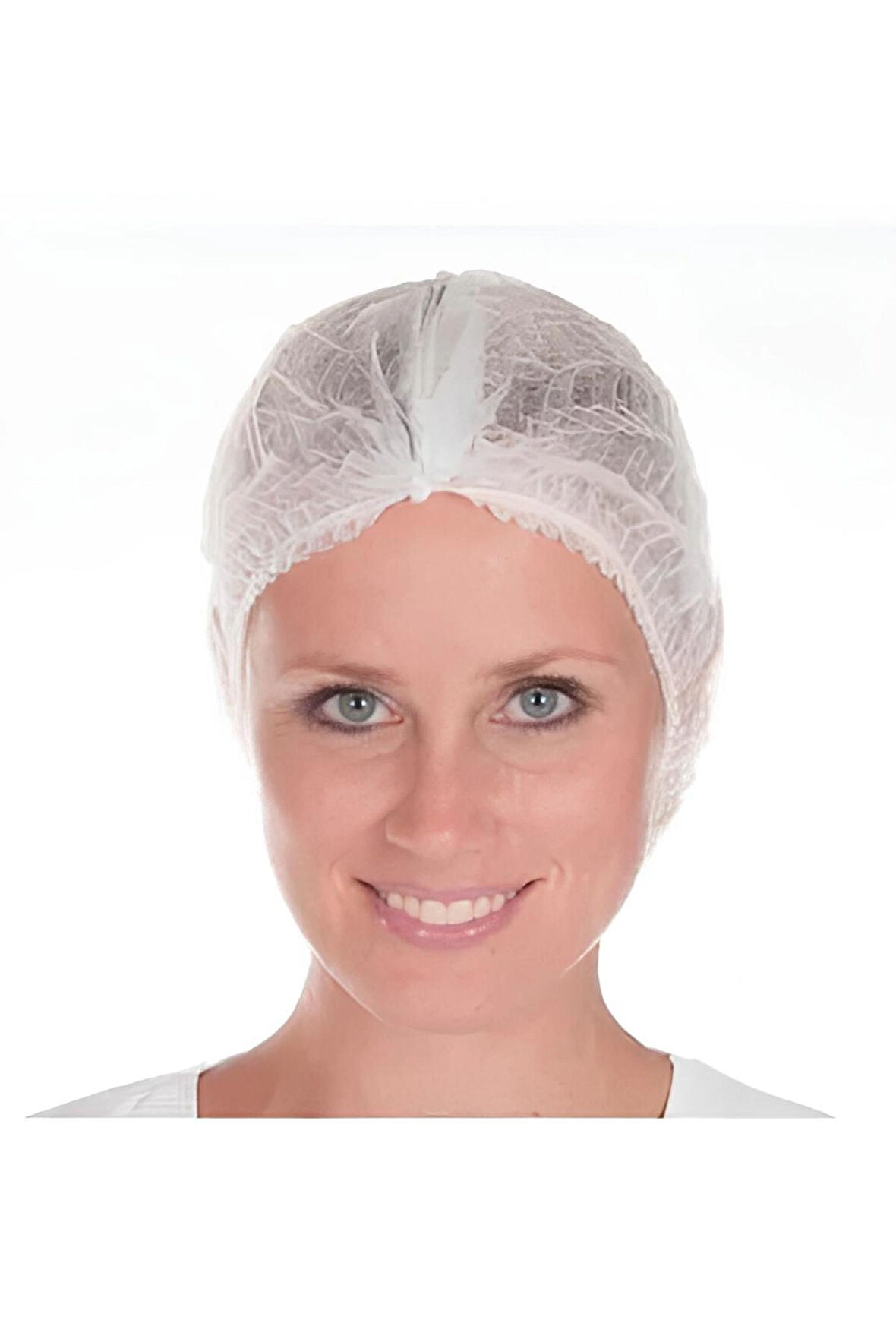 Tek Kullanımlık Saç Bonesi 100'LÜ Beyaz Renk