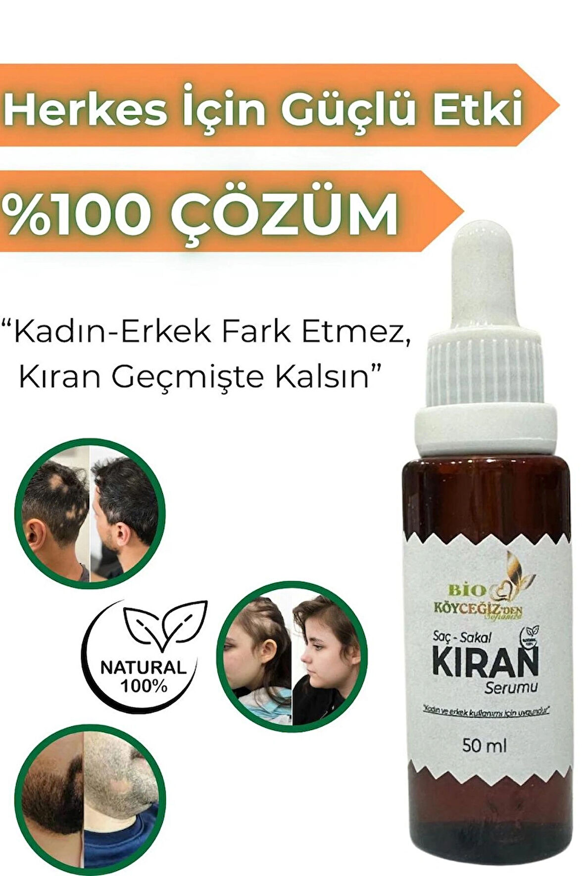 Saçkıran & Sakal Kıran Mucizevi Etki ( Erkek - Kadın ) Serum 50ml
