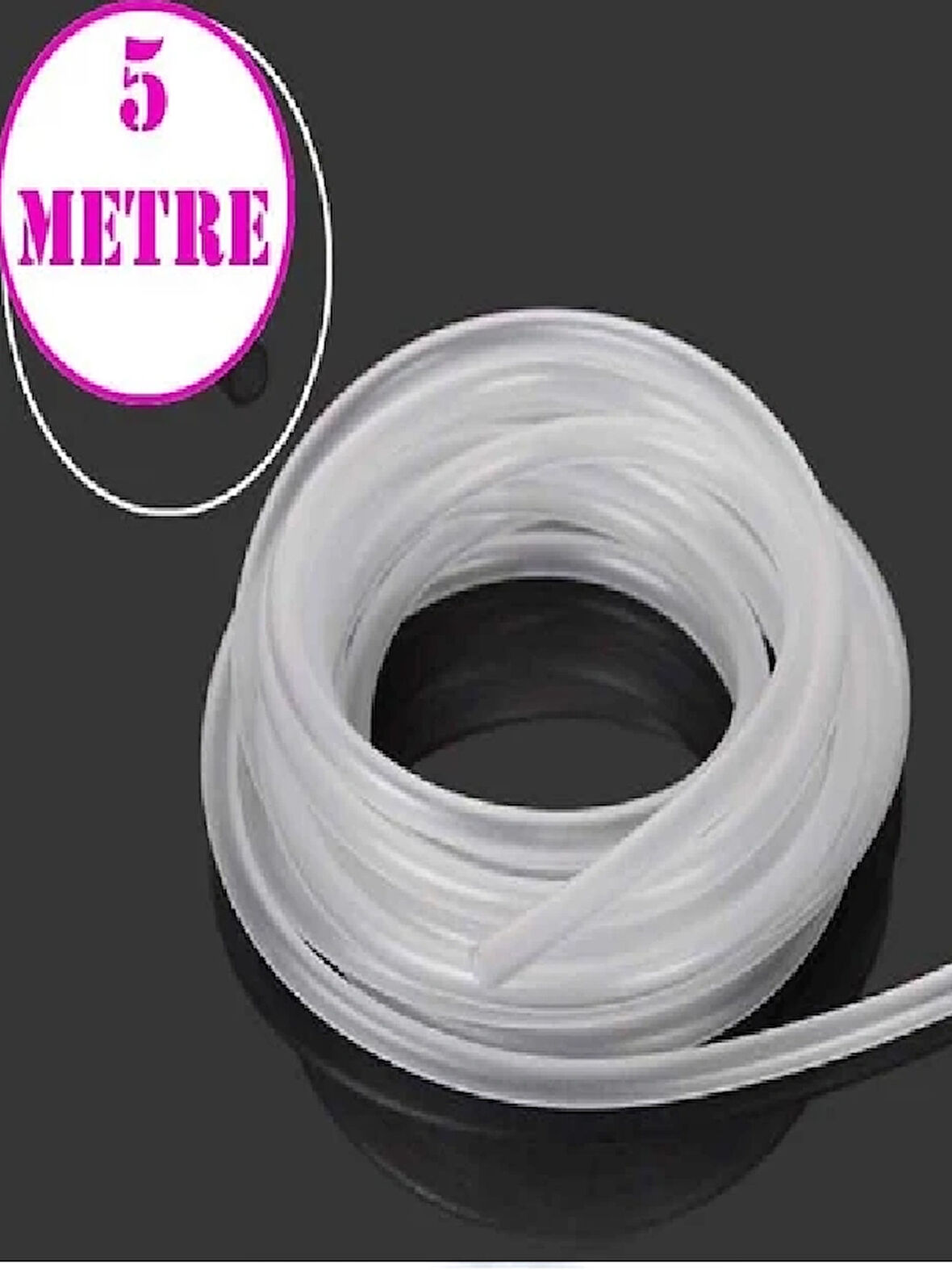 ELAR Akvaryum Hava Hortumu Silikon 5 mt