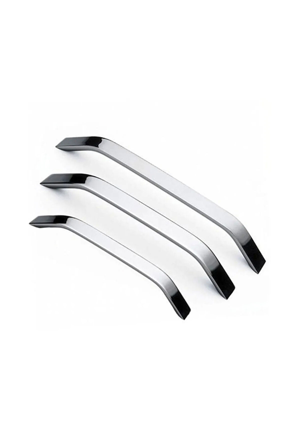 Şahin Alüminyum Metal Lüks Modern Mobilya Çekmece Mutfak Dolabı Kulpu Krom 128mm