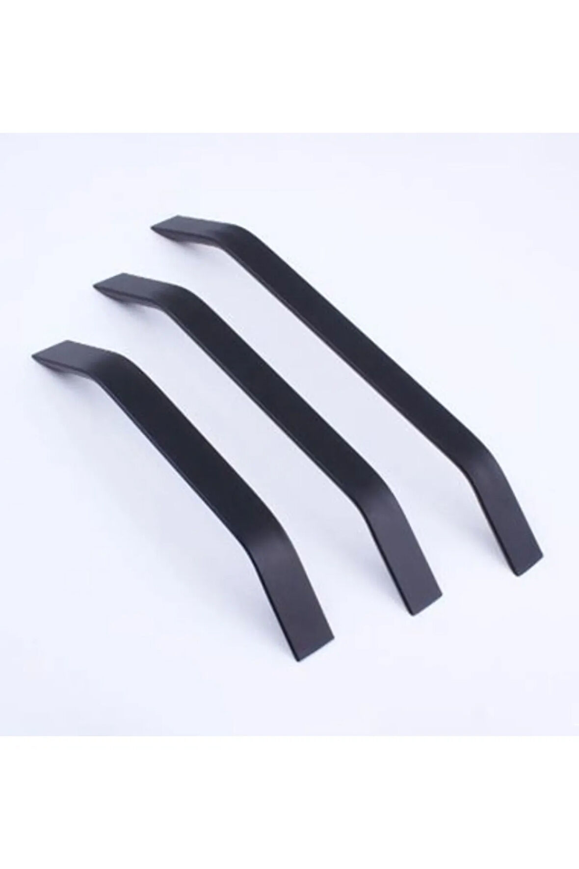 Şahin Alüminyum Metal Lüks Modern Mobilya Çekmece Mutfak Dolabı Kulpu Siyah 224mm