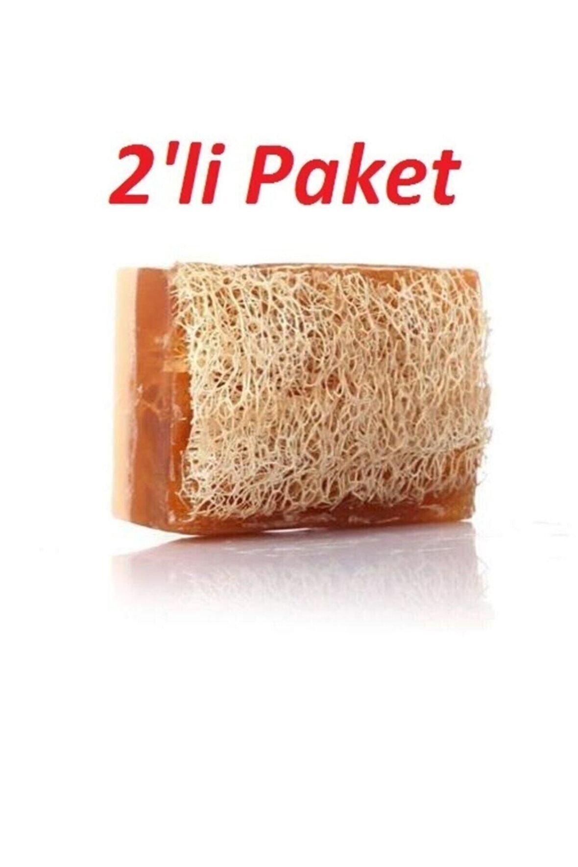 SALKIM %100 El Yapımı Doğal Kabak Lifli Ballı Eşek Sütü Sabunu 2'li Paket 120 gr.x 2 Adet