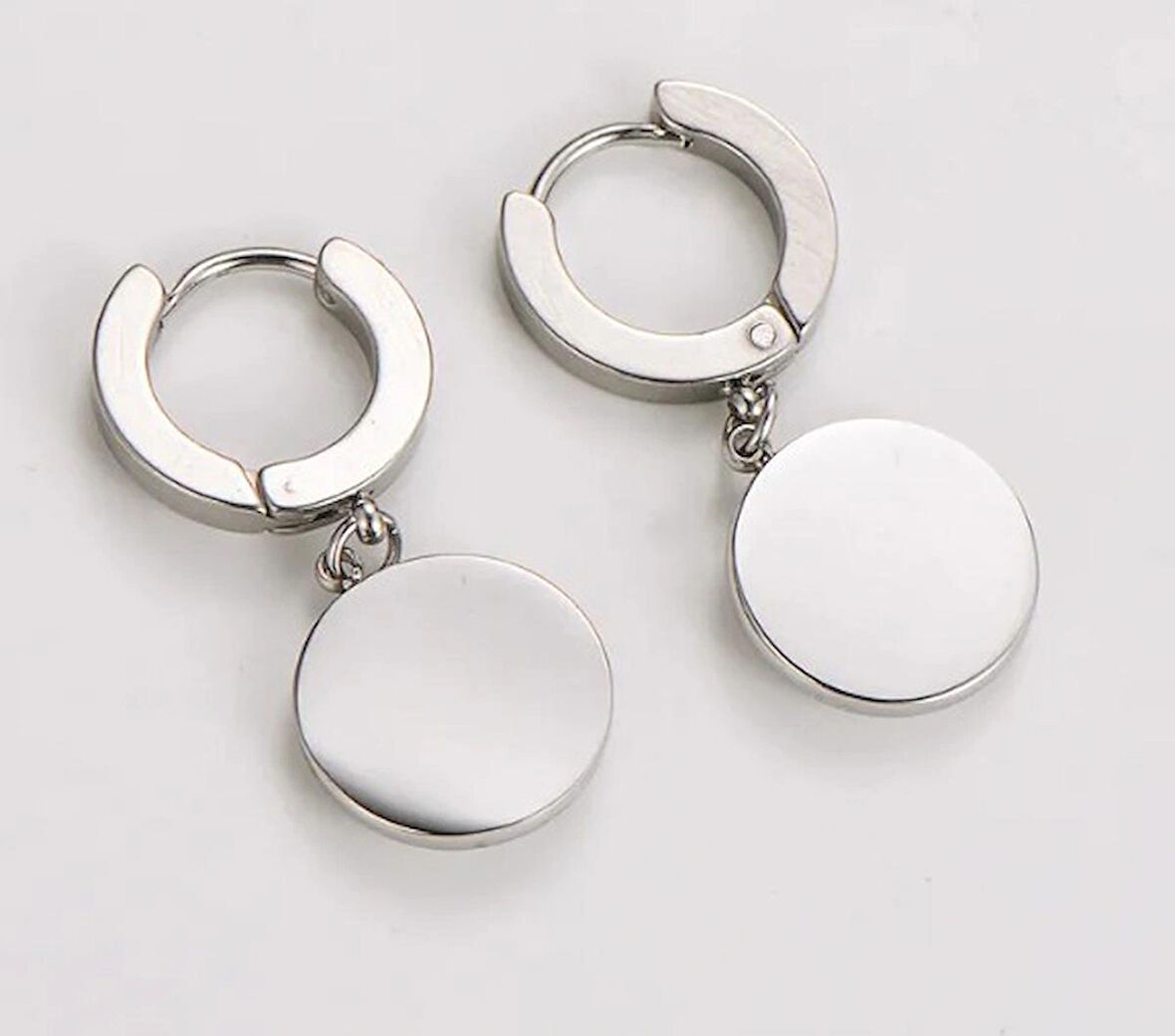 Çelik Silver Sallantılı Küpe