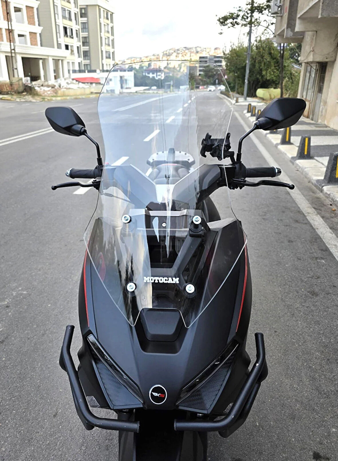 MOTOCAM Salcano Wind 150 Siperlik Ön Cam 2023-2025 Model 57cm Şeffaf Renkli 4mm