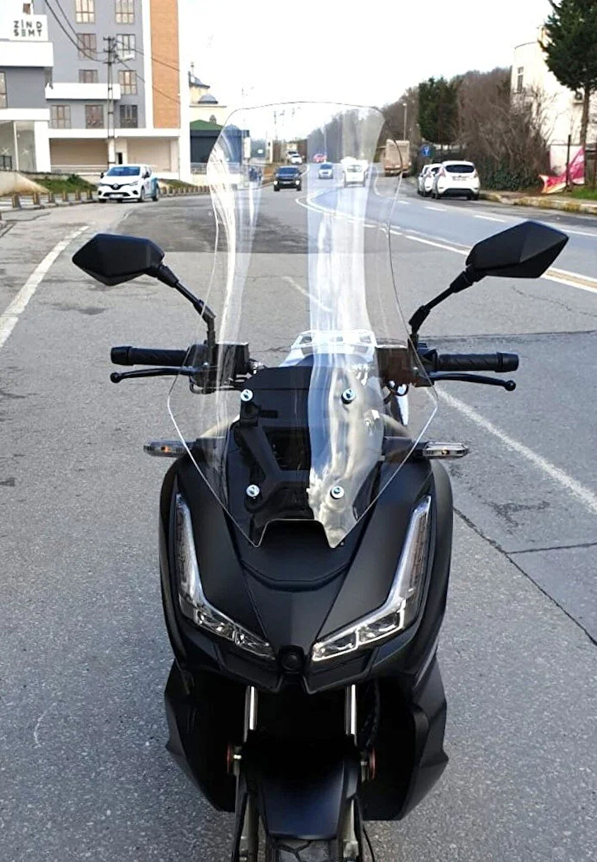 MOTOCAM Salcano Wind 150 Siperlik Ön Cam 2023-2025 Model 68cm Şeffaf Renkli 4mm