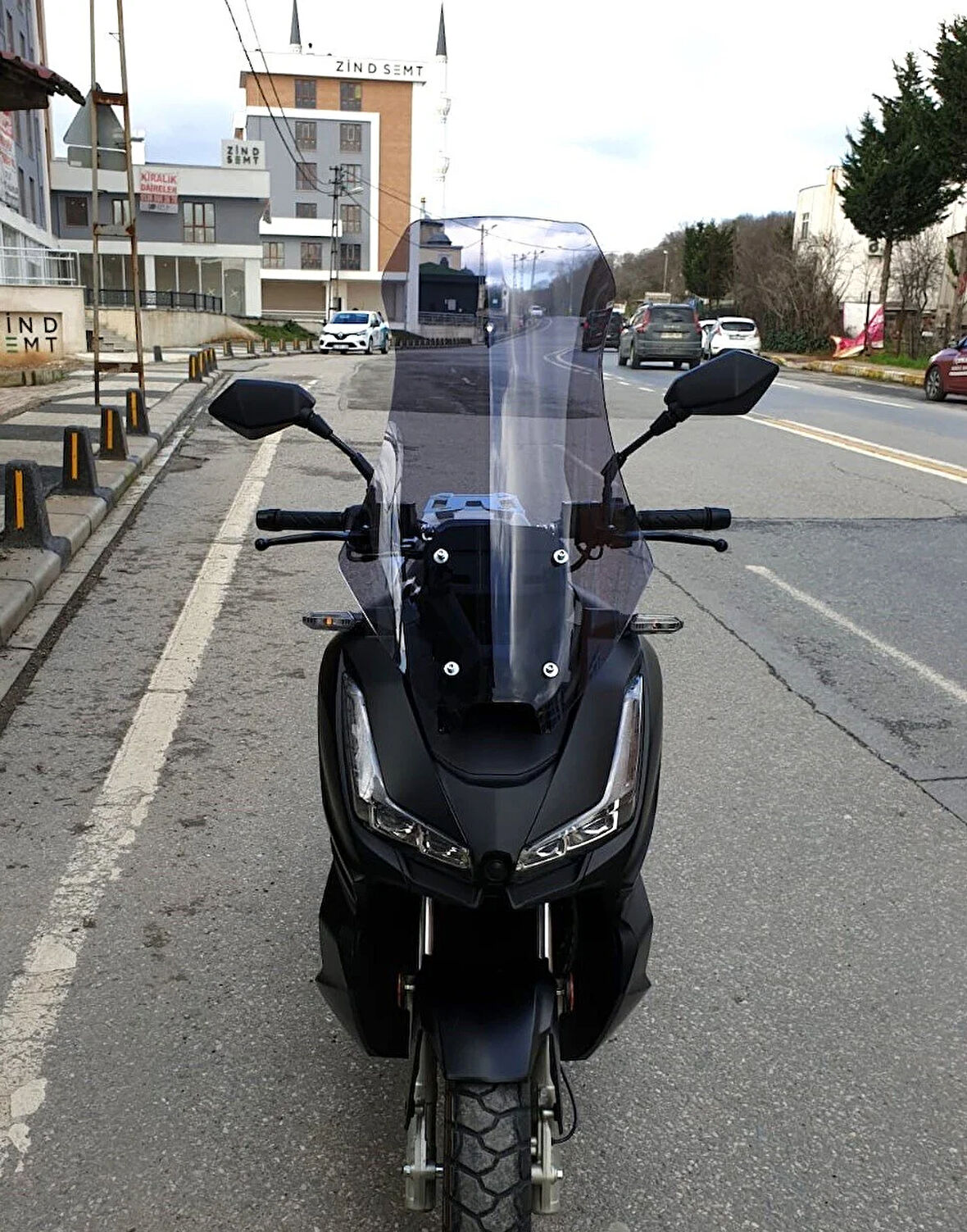 MOTOCAM Salcano Wind 150 Siperlik Ön Cam 2023-2025 Model 75cm Füme Renkli 4mm