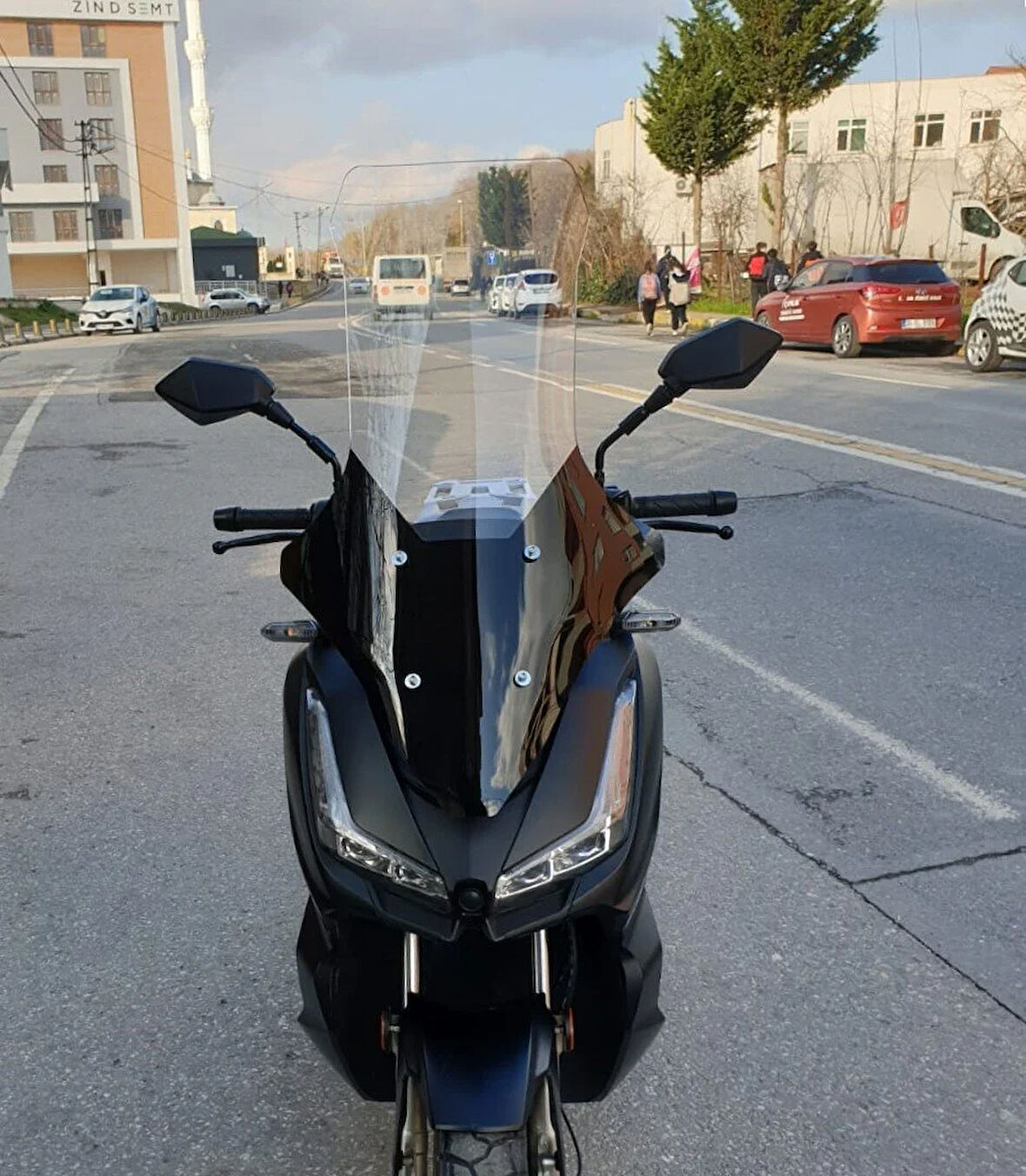 MOTOCAM Salcano Wind 150 Siperlik Ön Cam 2023-2025 Model 78cm Şeffaf Renkli 4mm