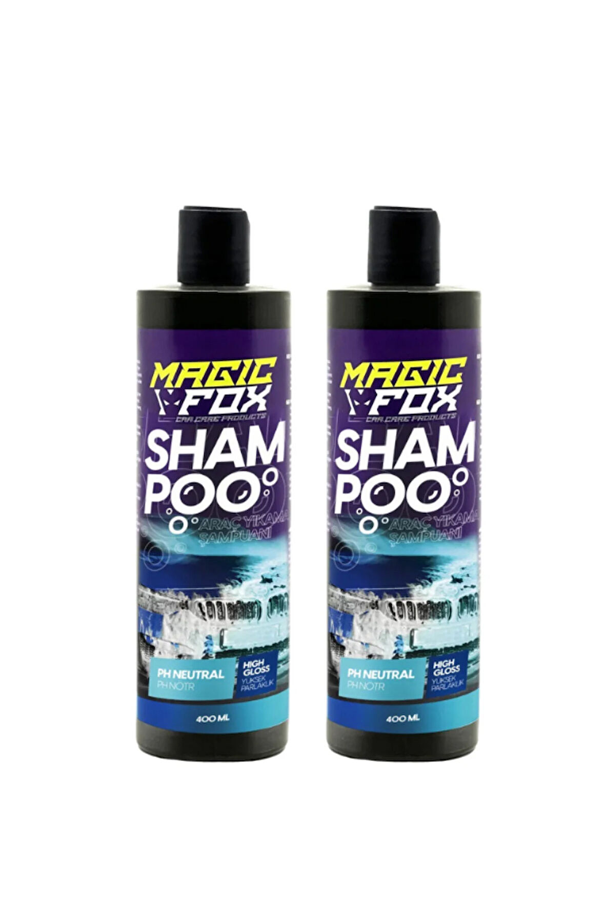 Cilalı Oto Şampuanı Ph Nötr Araç Araba Yıkama Şampuanı 2'li Set