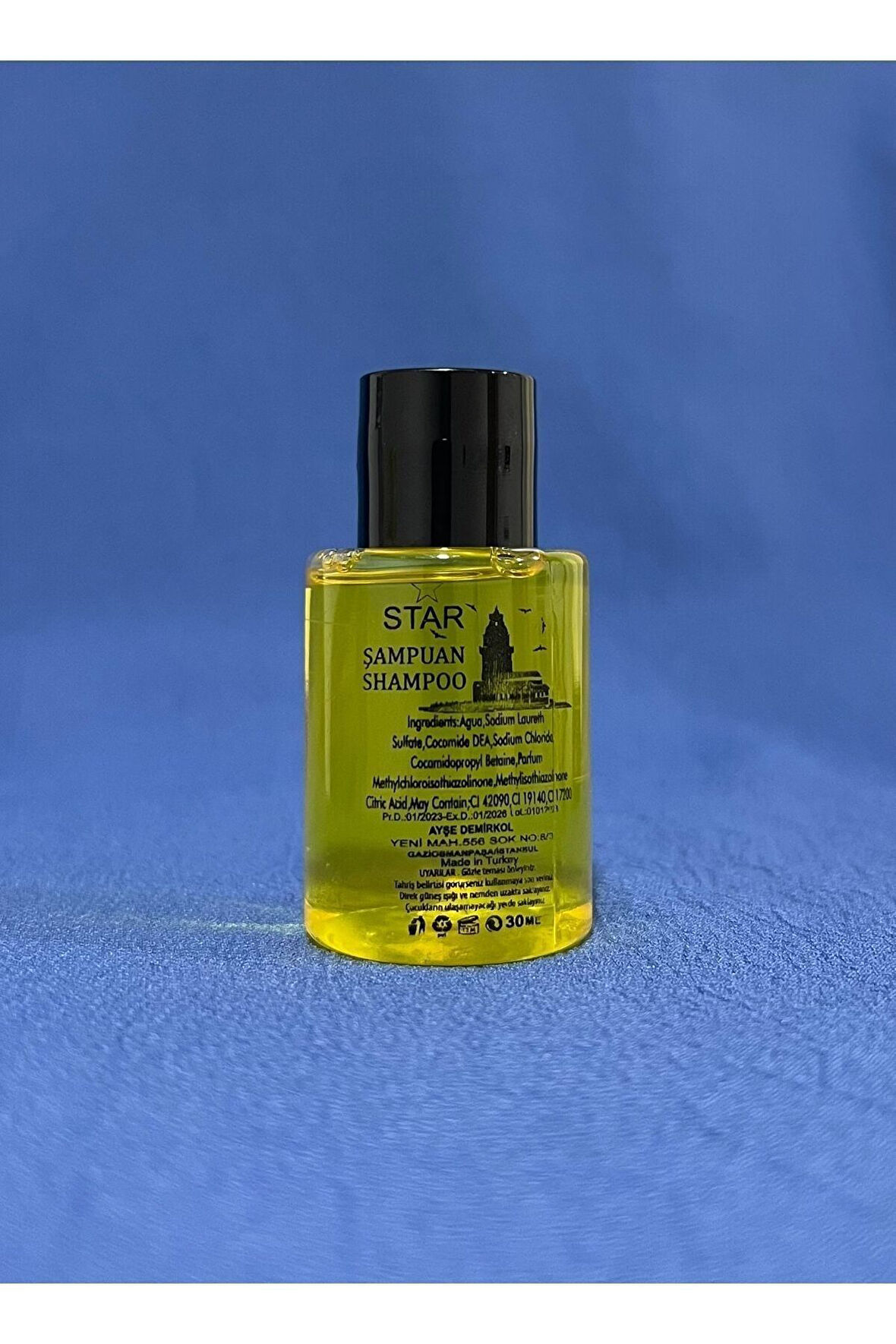 Otel Buklet Tipi Şampuan 30 ML 250 Adet