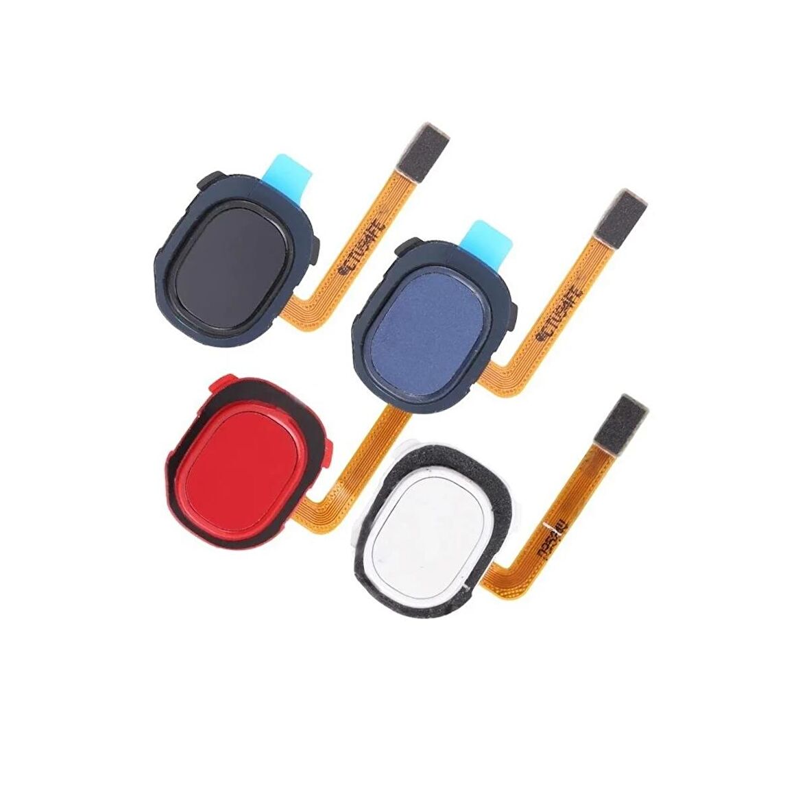 Samsung Galaxy A20e A202F İle Uyumlu Home Tuş Parmak İzi Filmli Siyah