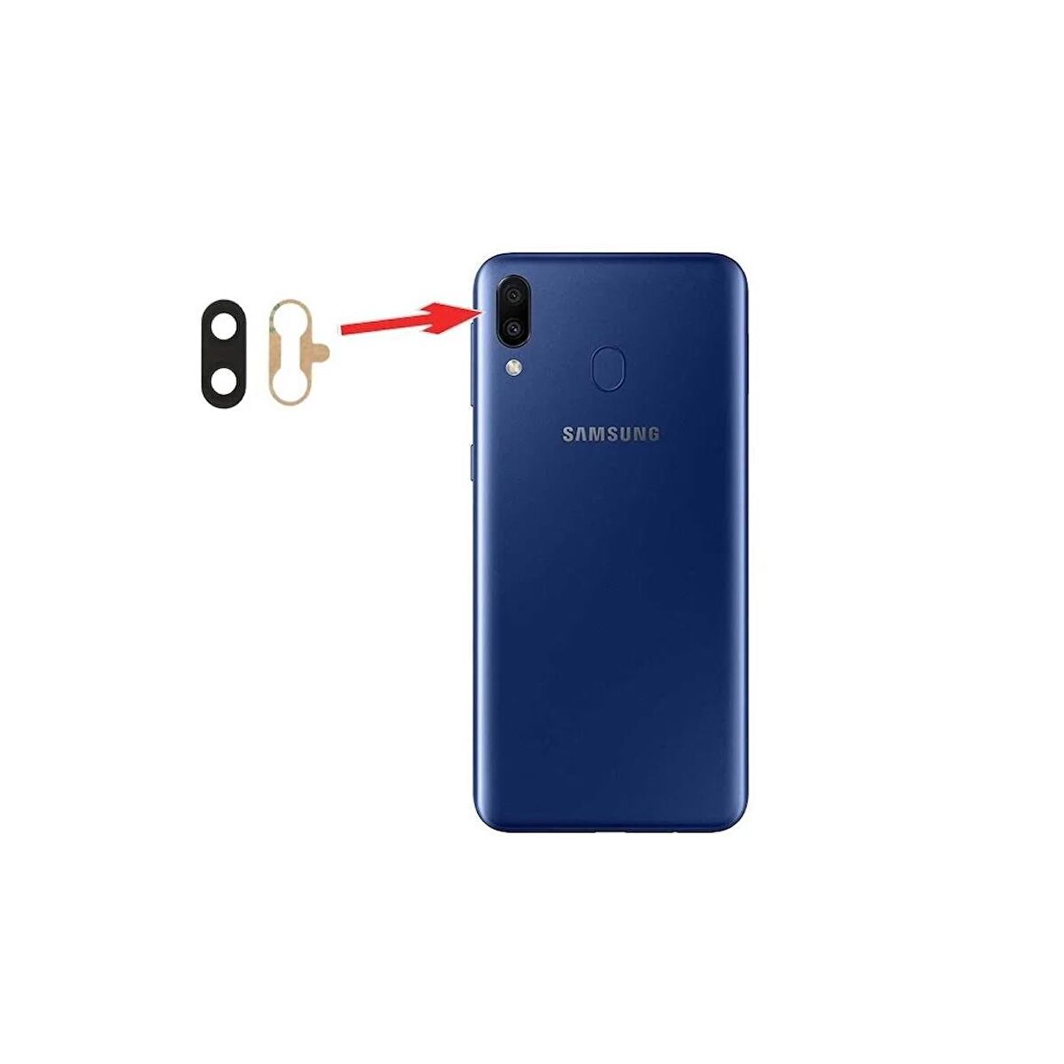 Samsung Galaxy M20 M205F İle Uyumlu Kamera Camı