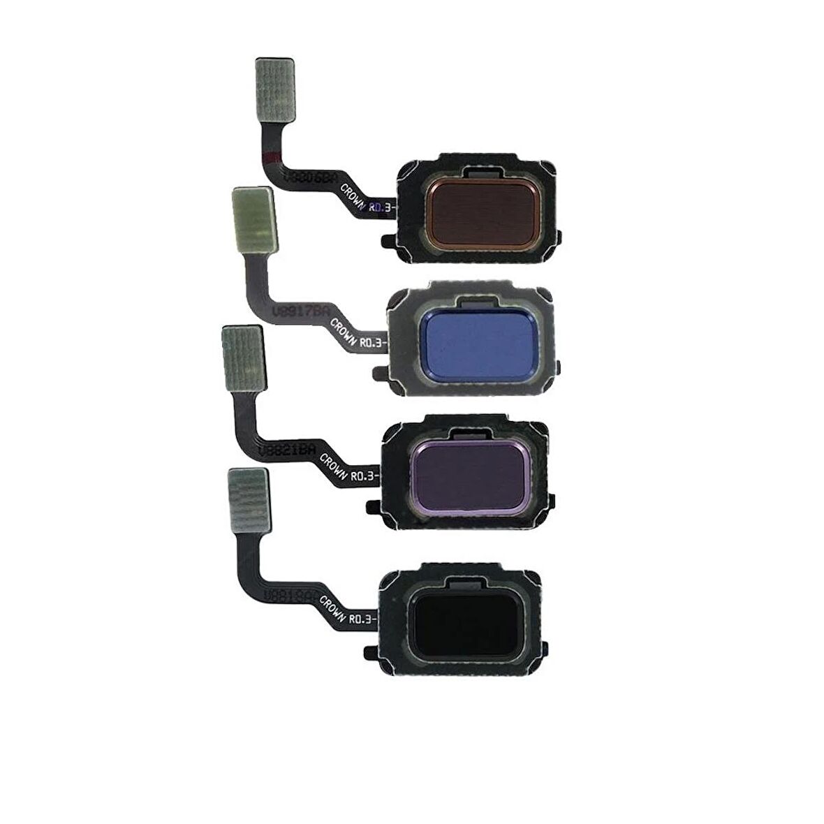 Samsung Galaxy Note 9 N960F İle Uyumlu Tuş Parmak İzi Film Mavi