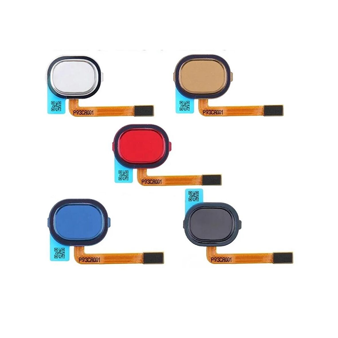 Samsung Galaxy A30 A305F İle Uyumlu Home Tuş Parmak İzi Film Siyah