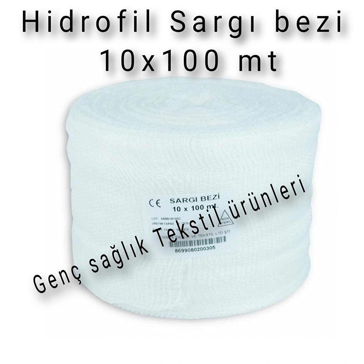 Hidrofil Sargı Bezi 10cm x 100 m 10 Adet