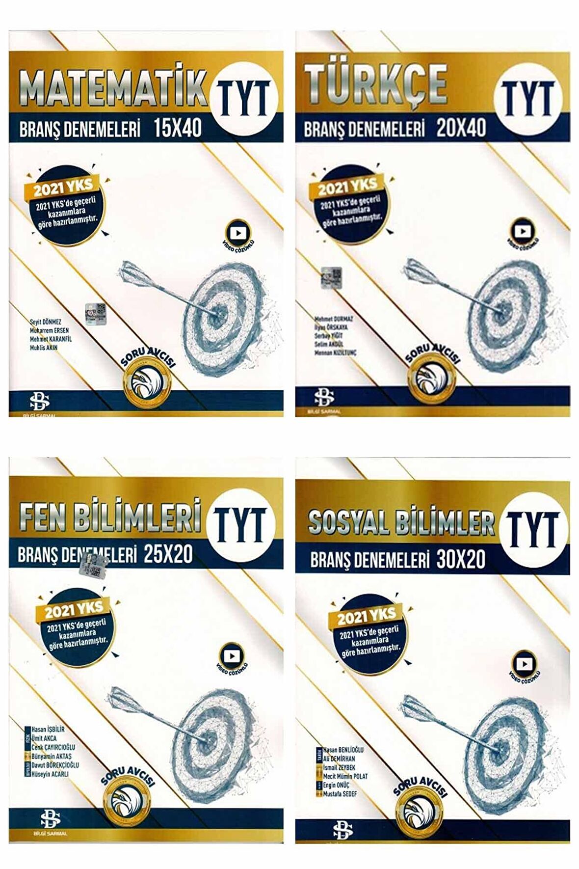 Bilgi Sarmal Tyt Matematik Türkçe Fen Bilimleri Sosyal Bilimler Branş Deneme Seti 2021