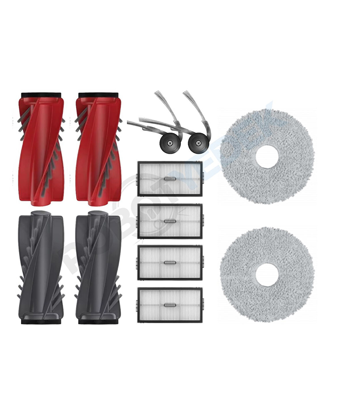 Saros10R Uyumlu Fırça Hepa Filtre Mop Seti-10 Parça