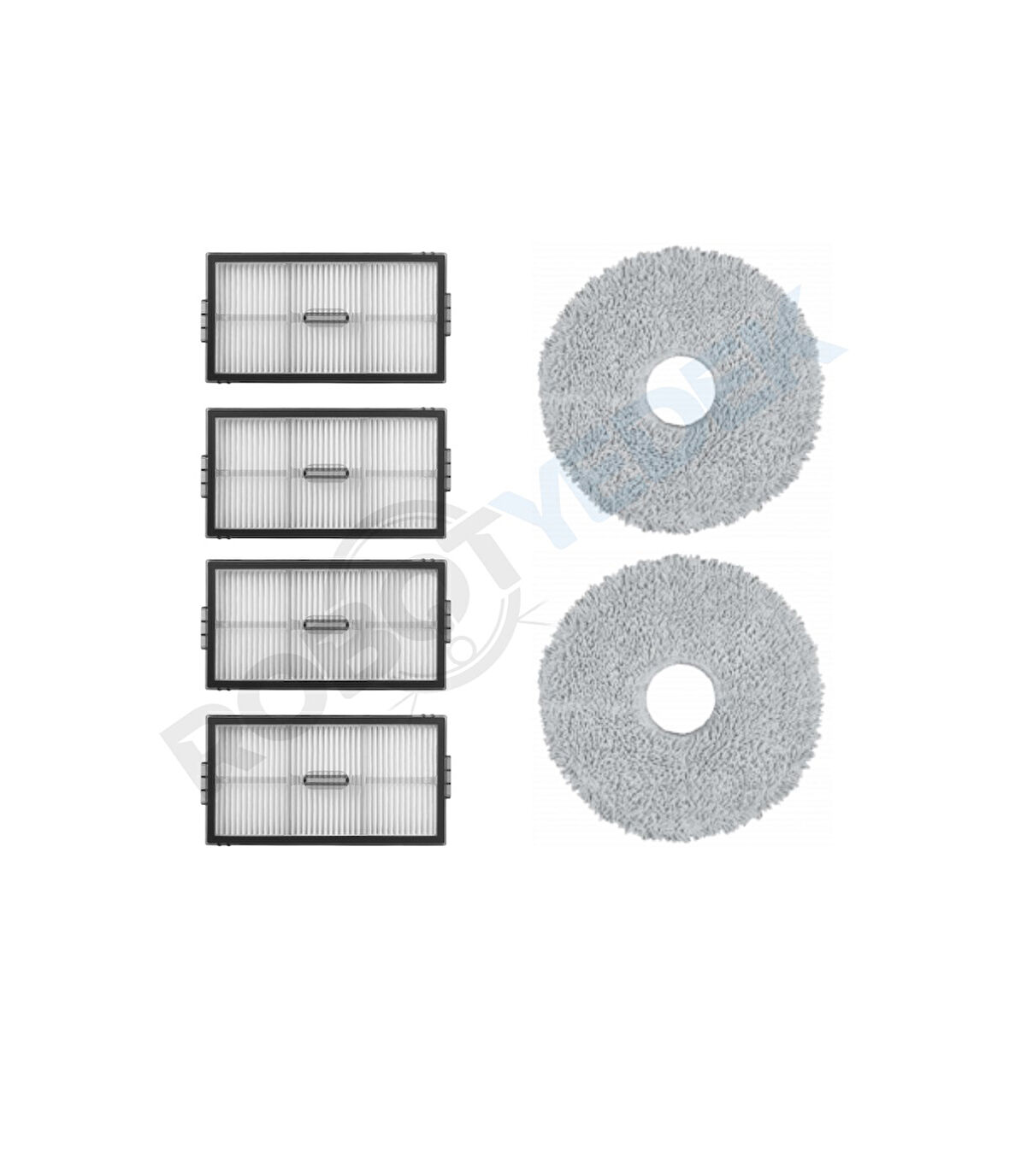 Saros 10R Uyumlu Hepa Filtre ve Mop-6 Parça