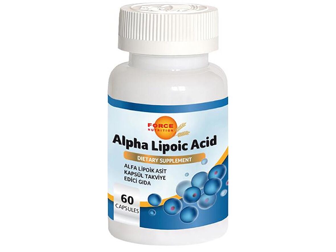 Alfa Lipoik Asit 60 Kapsül Alpha Lipoic Acid