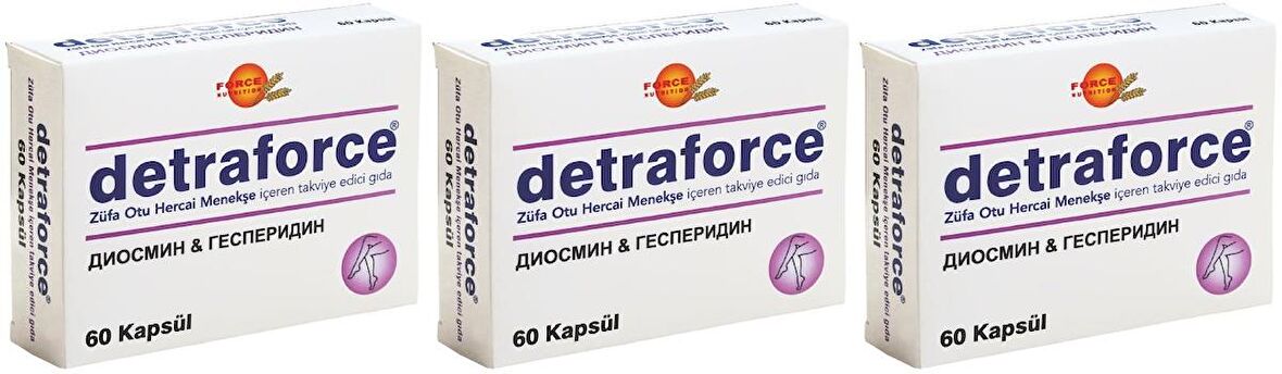 Detraforce 3x60 Kapsül Züfa Otu Hercai Menekşe