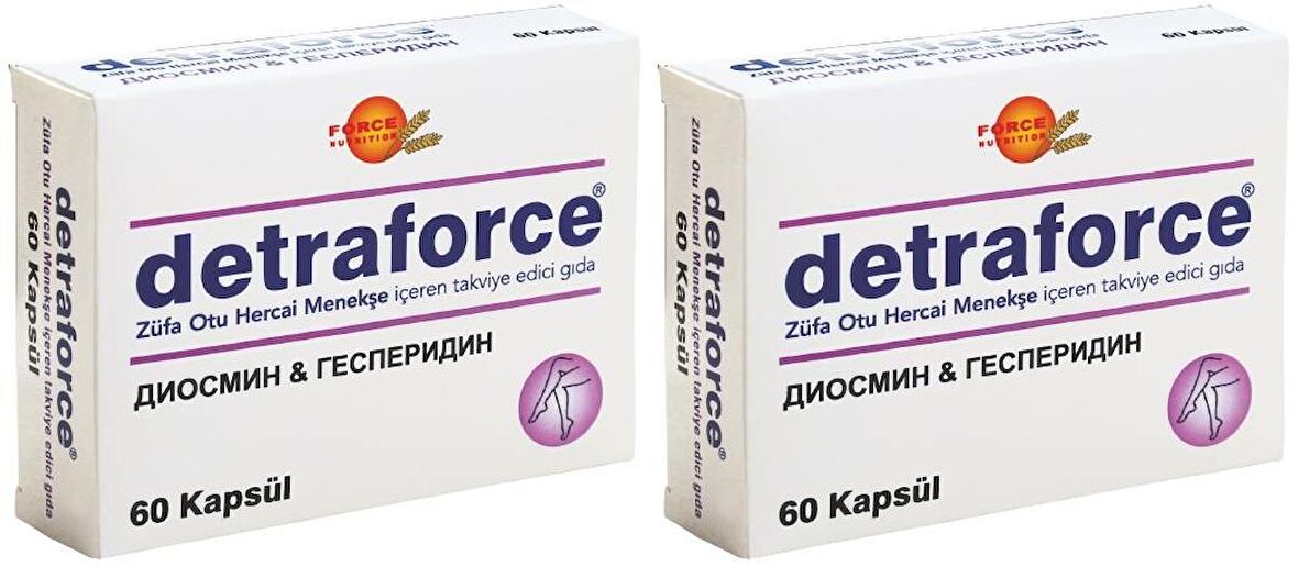 Detraforce 2x60 Kapsül Züfa Otu Hercai Menekşe