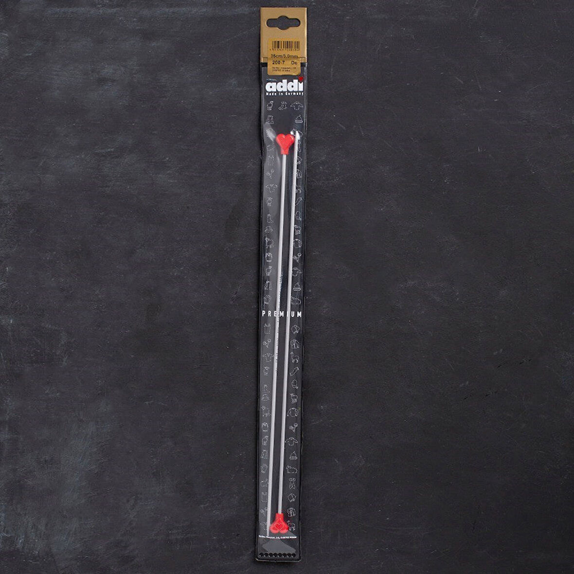 Addi Kalpli 3mm 35cm Klasik Alüminyum Örgü Şişi -