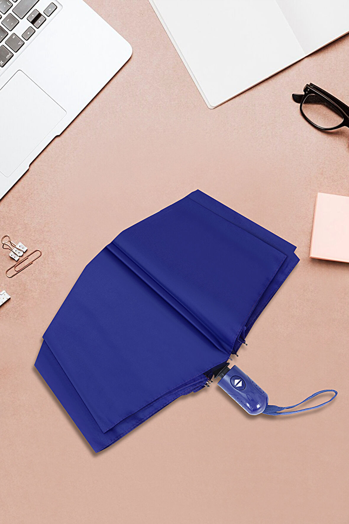  TAM OTOMATİK ŞEMSİYE MAVİ RÜZGARA DAYANIKLI