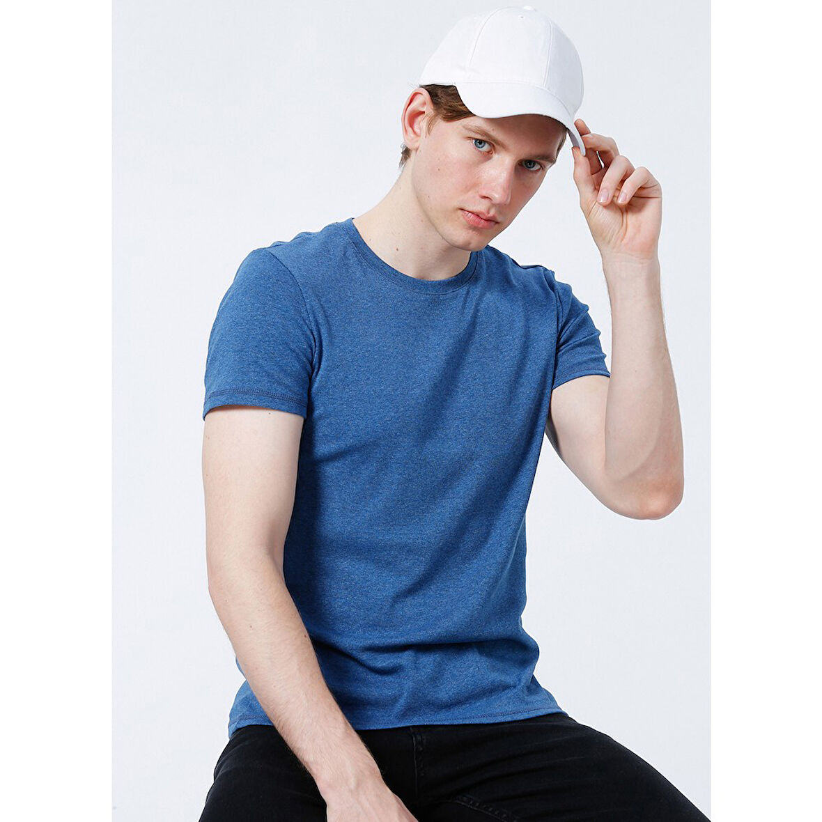 Düz Beyaz Şapka Sportif Cap