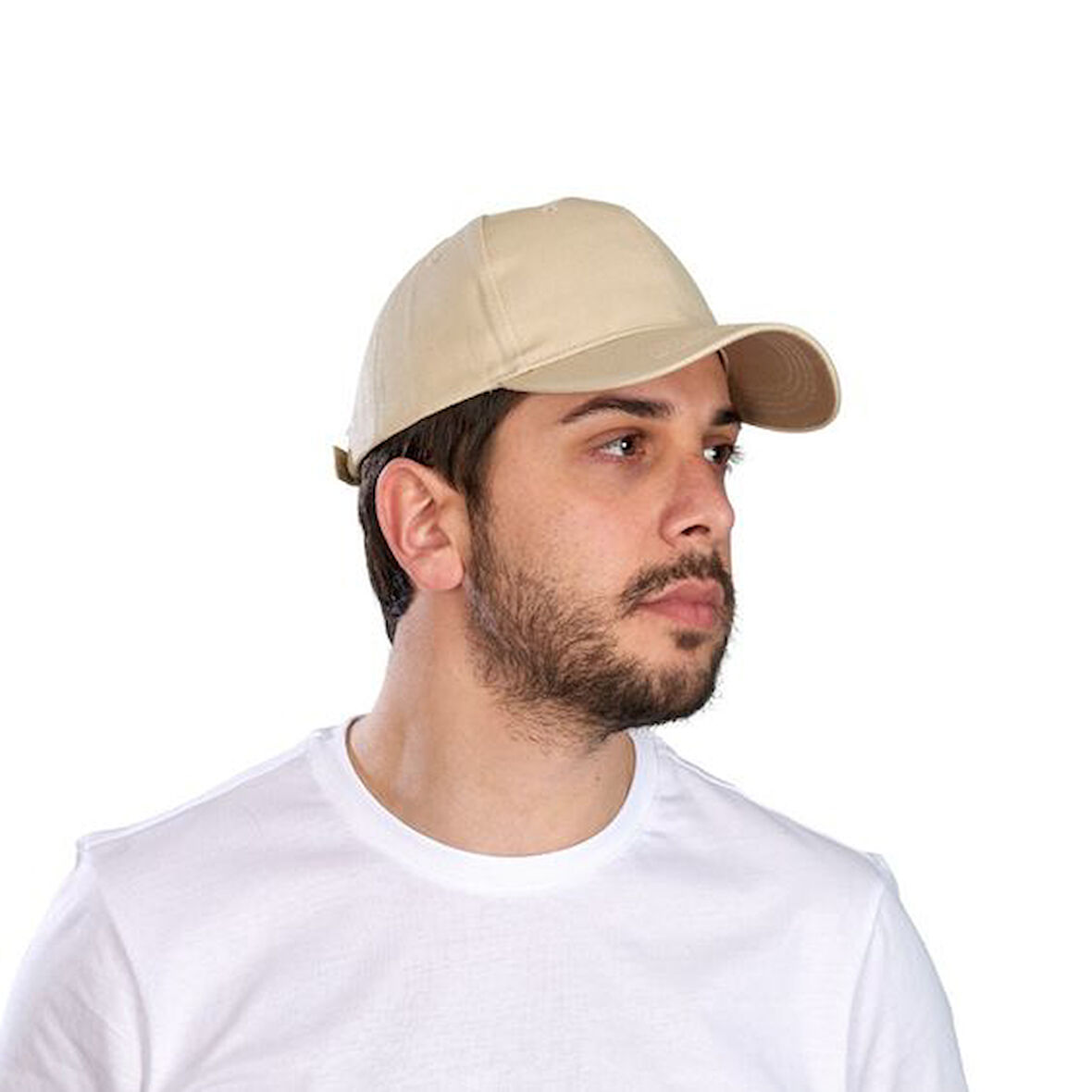 Düzrenk Bej Gabardin Spor Şapka Spor Cap